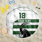 Custom Zimbabwe Sables Rugby Beach Blanket Go Champion - African Pride