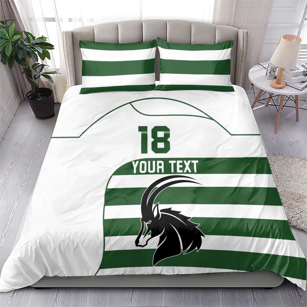 Custom Zimbabwe Sables Rugby Bedding Set Go Champion - African Pride