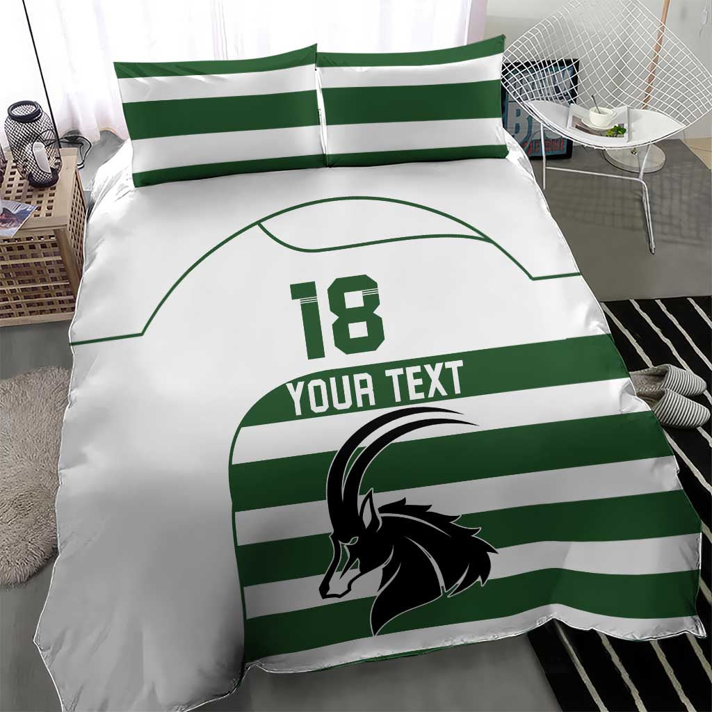 Custom Zimbabwe Sables Rugby Bedding Set Go Champion - African Pride