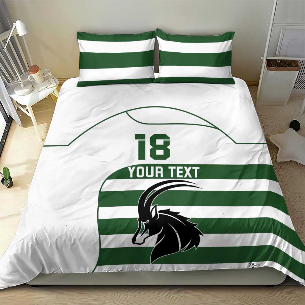 Custom Zimbabwe Sables Rugby Bedding Set Go Champion - African Pride