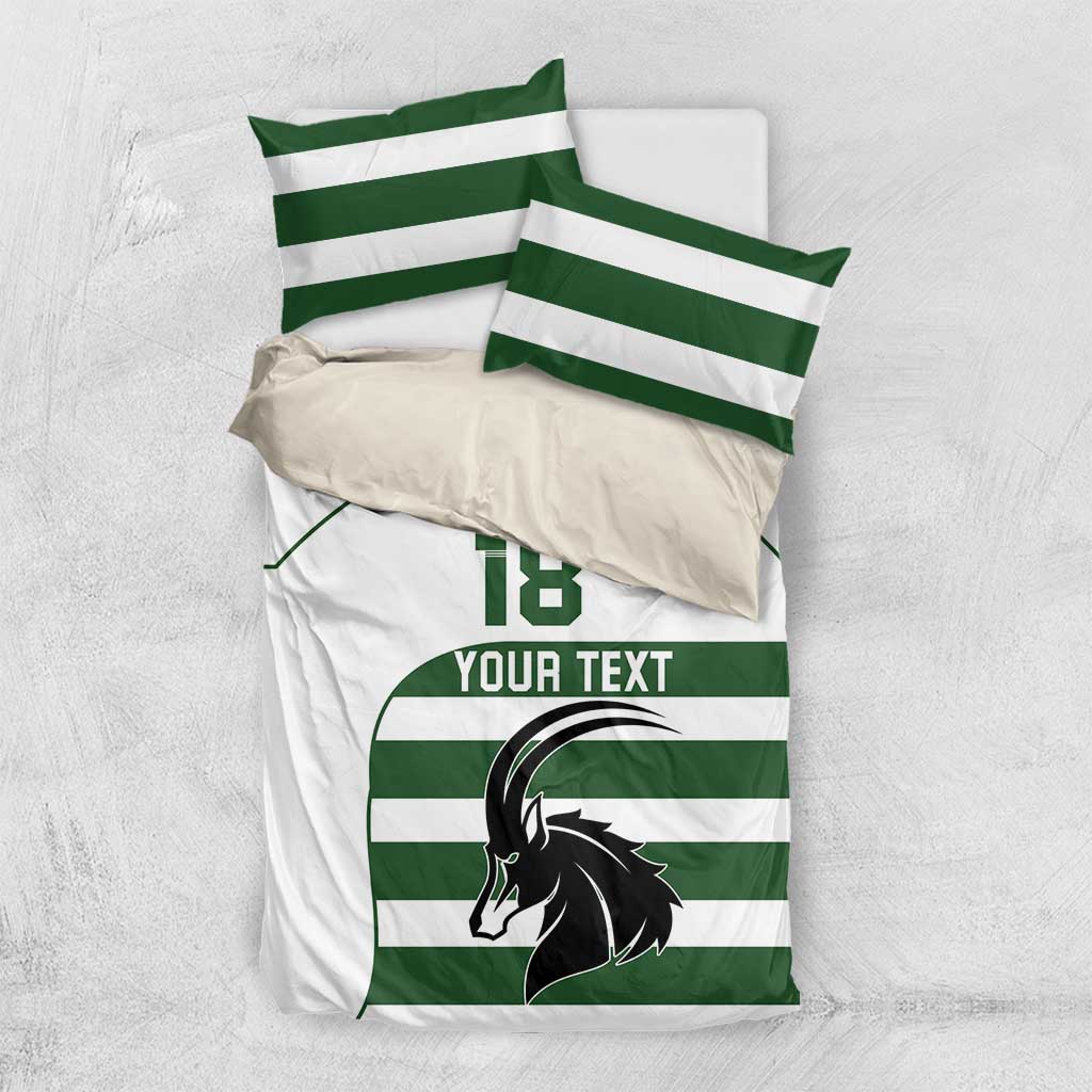 Custom Zimbabwe Sables Rugby Bedding Set Go Champion - African Pride