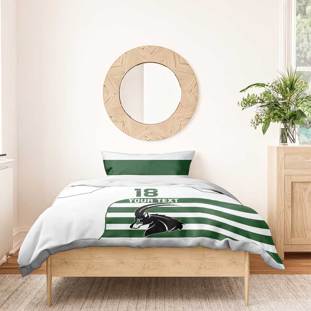 Custom Zimbabwe Sables Rugby Bedding Set Go Champion - African Pride
