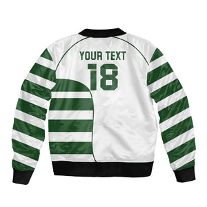 Custom Zimbabwe Sables Rugby Bomber Jacket Go Champion - African Pride