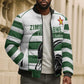 Custom Zimbabwe Sables Rugby Bomber Puffer Jacket Go Champion
