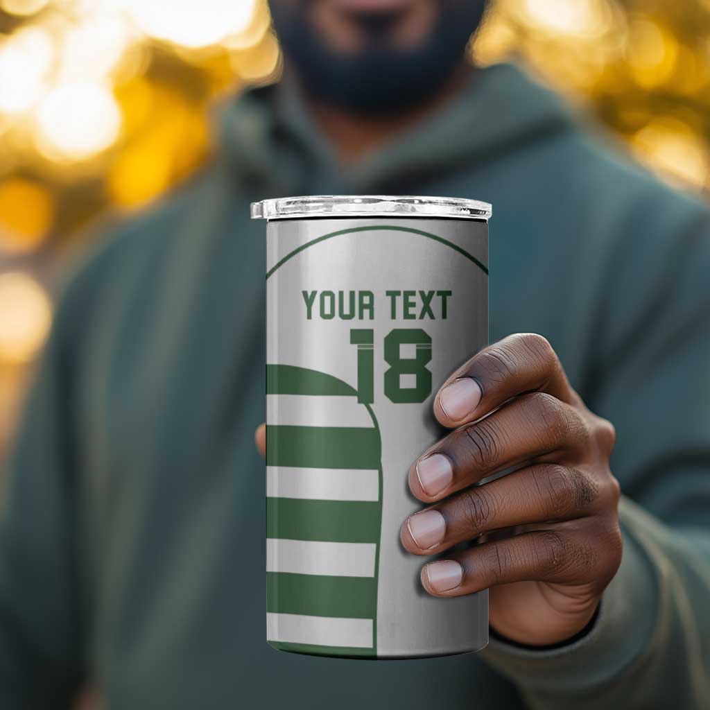 Custom Zimbabwe Sables Rugby 4 in 1 Can Cooler Tumbler Go Champion - African Pride