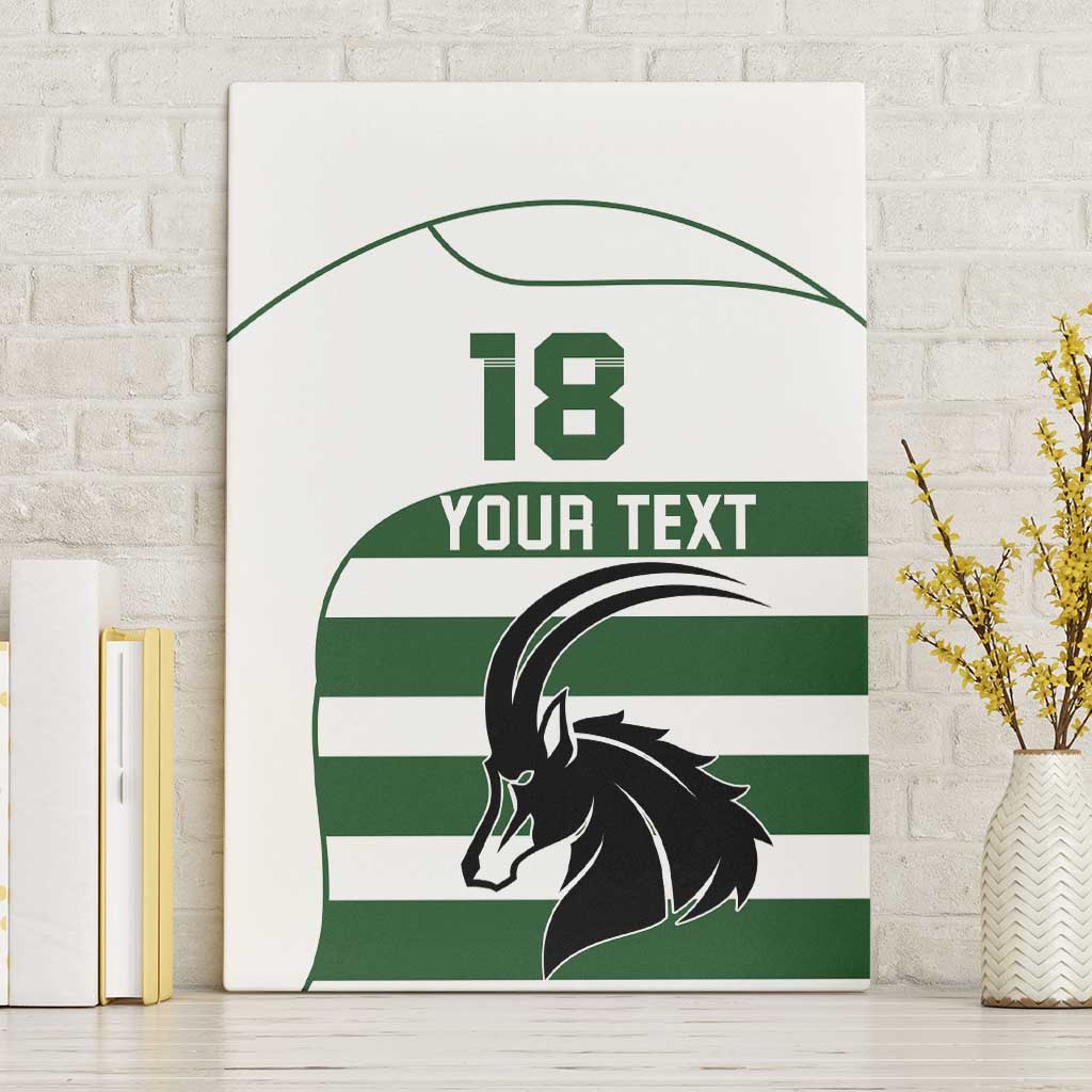 Custom Zimbabwe Sables Rugby Canvas Wall Art Go Champion - African Pride