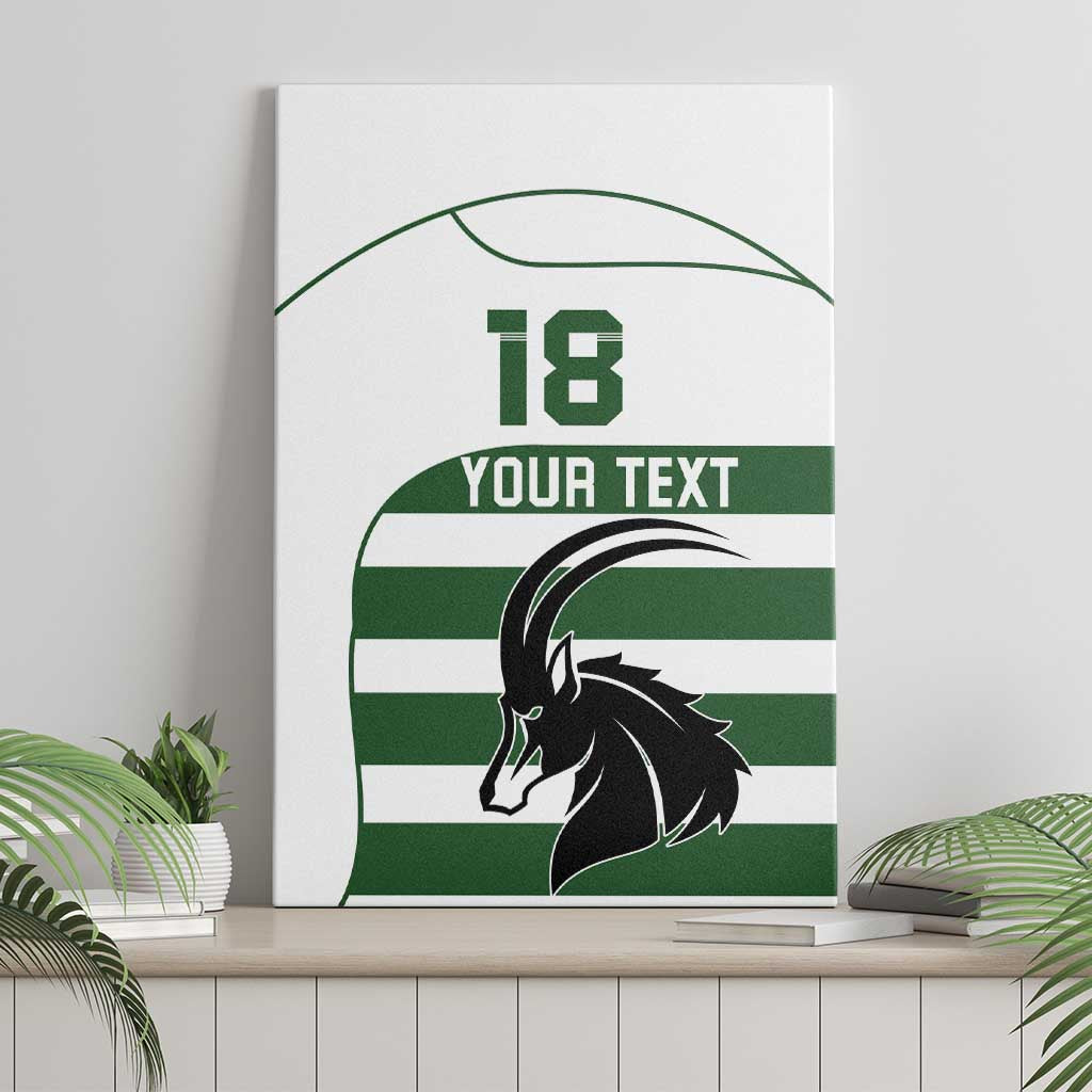 Custom Zimbabwe Sables Rugby Canvas Wall Art Go Champion - African Pride