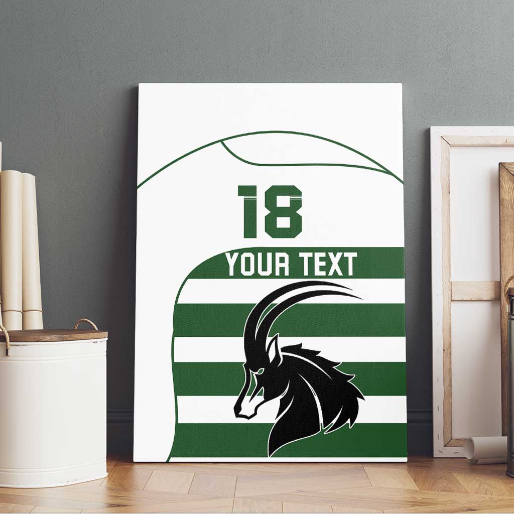 Custom Zimbabwe Sables Rugby Canvas Wall Art Go Champion - African Pride