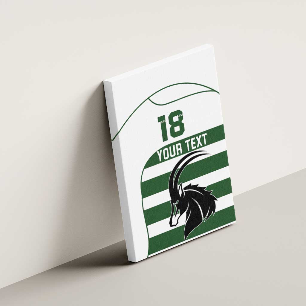 Custom Zimbabwe Sables Rugby Canvas Wall Art Go Champion - African Pride
