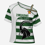 Custom Zimbabwe Sables Rugby Cross Shoulder Shirt Go Champion