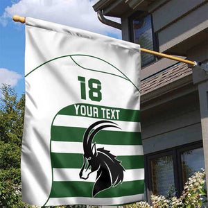 Custom Zimbabwe Sables Rugby Garden Flag Go Champion - African Pride