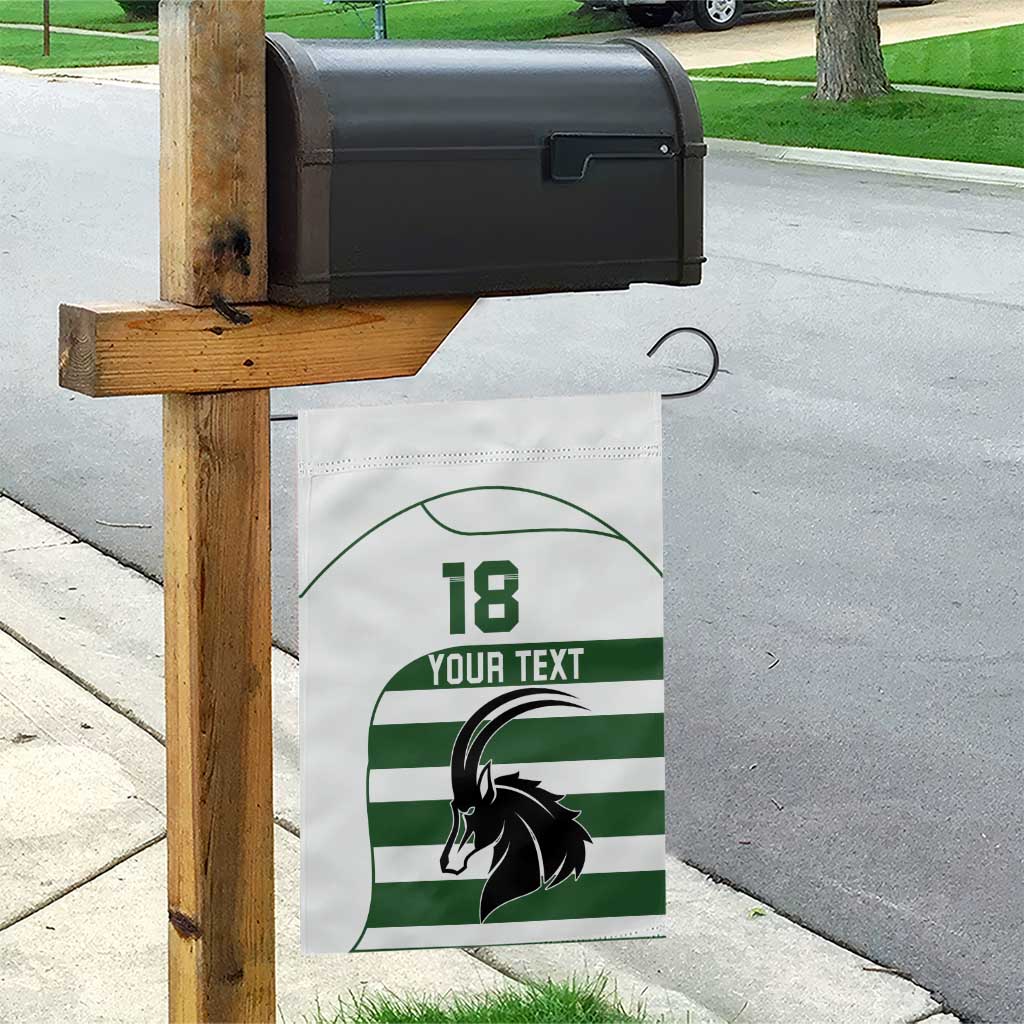 Custom Zimbabwe Sables Rugby Garden Flag Go Champion - African Pride