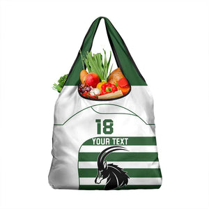 Custom Zimbabwe Sables Rugby Grocery Bag Go Champion - African Pride
