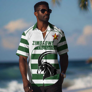 Custom Zimbabwe Sables Rugby Hawaiian Shirt Go Champion - African Pride