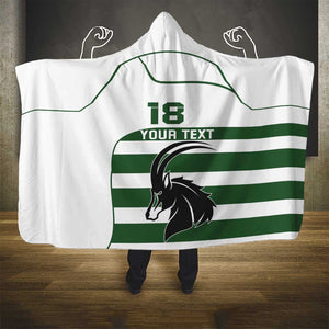 Custom Zimbabwe Sables Rugby Hooded Blanket Go Champion - African Pride