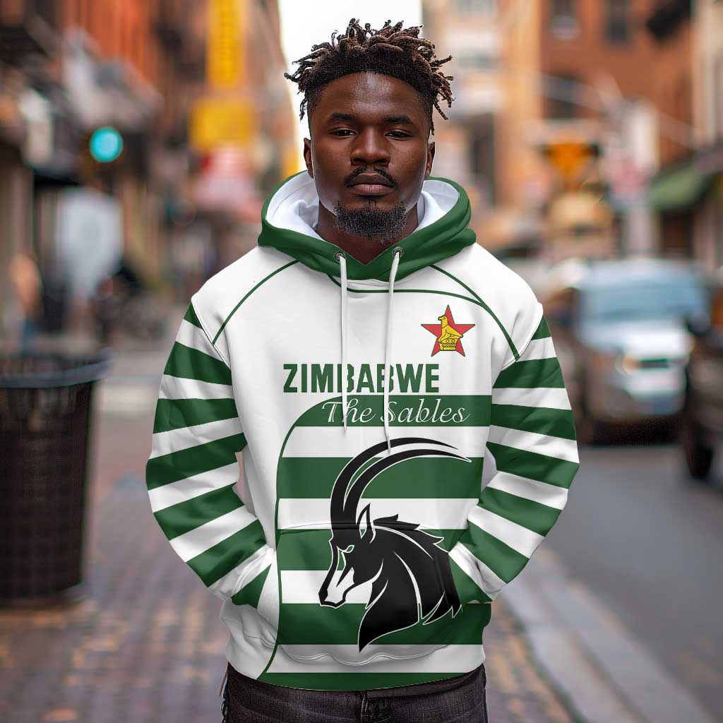 Custom Zimbabwe Sables Rugby Hoodie Go Champion - African Pride