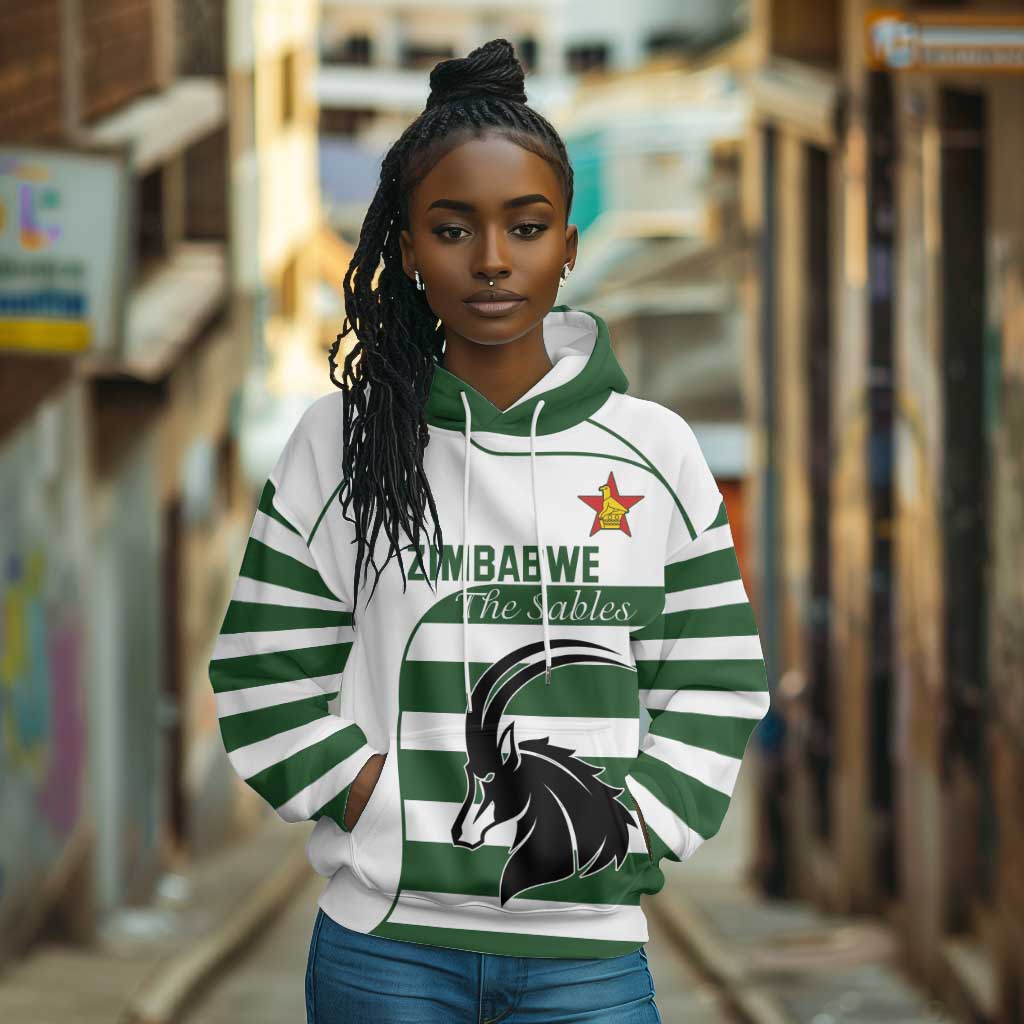 Custom Zimbabwe Sables Rugby Hoodie Go Champion - African Pride