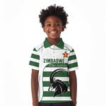Custom Zimbabwe Sables Rugby Kid Polo Shirt Go Champion - African Pride