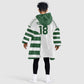 Custom Zimbabwe Sables Rugby Kid Wearable Blanket Hoodie Go Champion - African Pride