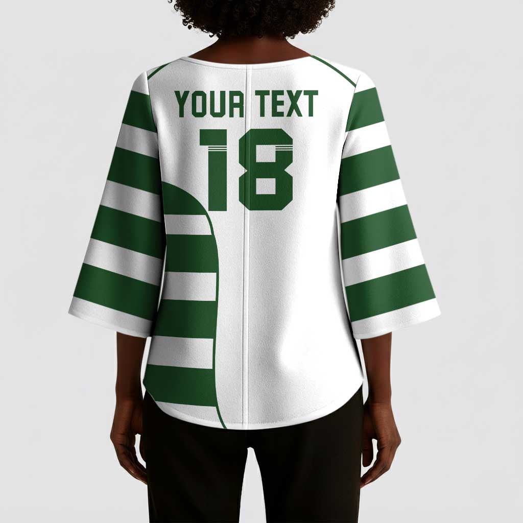 Custom Zimbabwe Sables Rugby Kimono Sleeve Blouse Go Champion