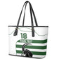 Custom Zimbabwe Sables Rugby Leather Tote Bag Go Champion - African Pride