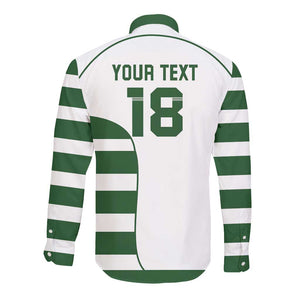 Custom Zimbabwe Sables Rugby Long Sleeve Button Shirt Go Champion - African Pride