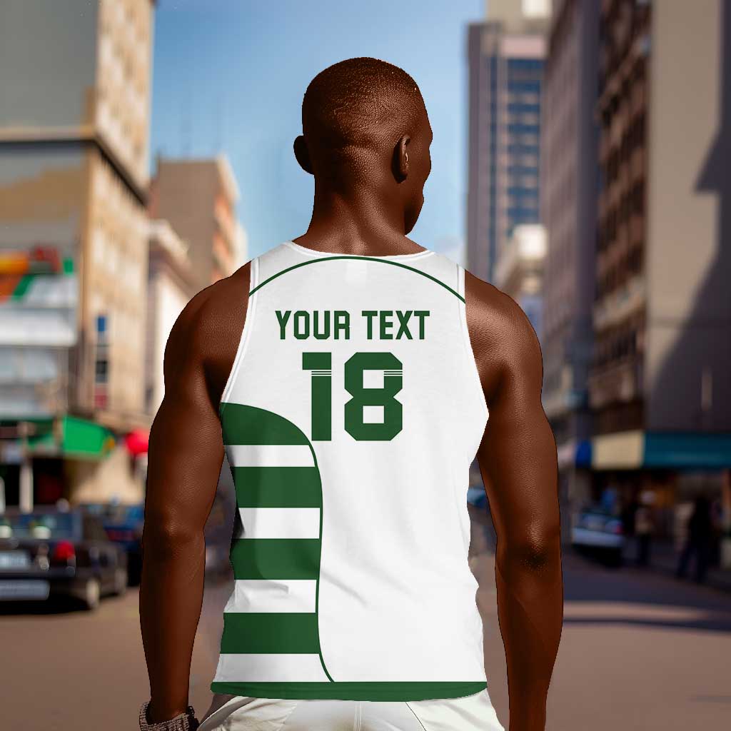 Custom Zimbabwe Sables Rugby Men Tank Top Go Champion - African Pride
