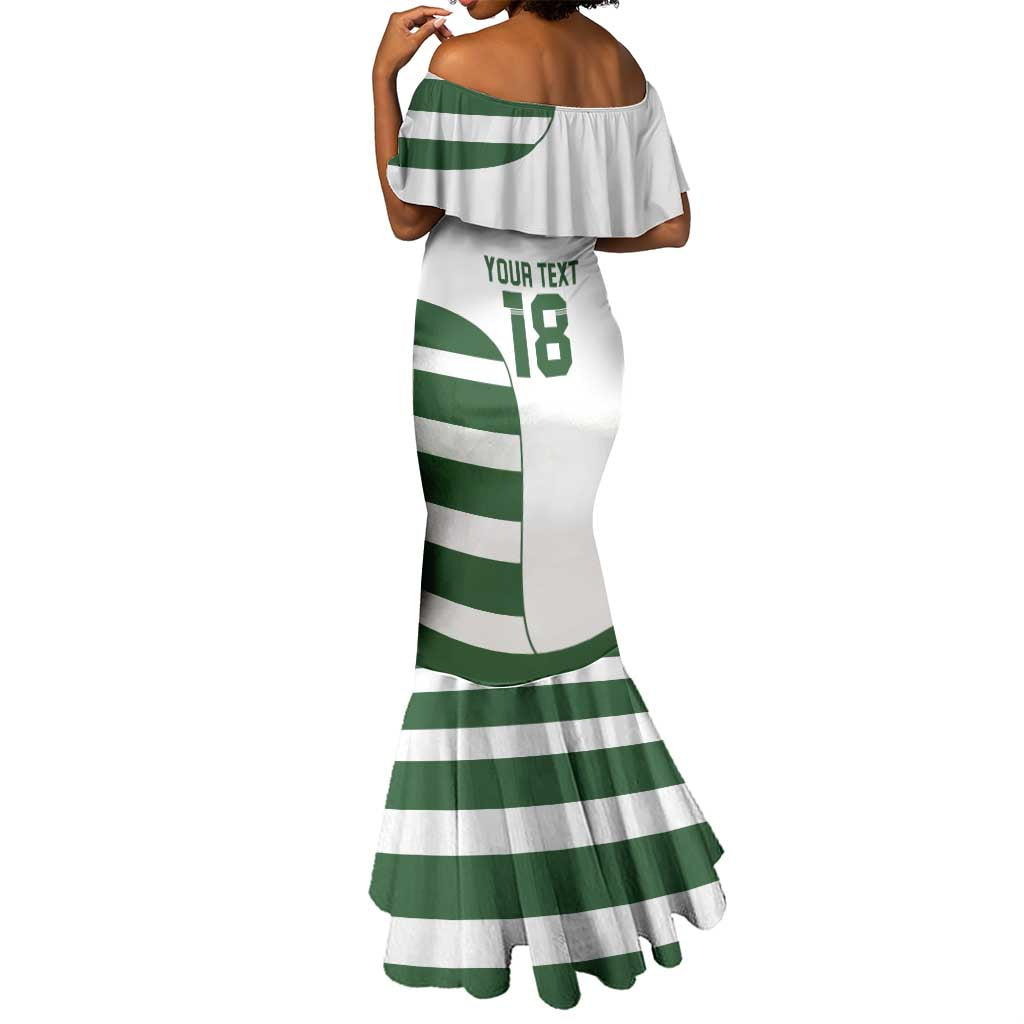 Custom Zimbabwe Sables Rugby Mermaid Dress Go Champion - African Pride