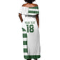 Custom Zimbabwe Sables Rugby Off Shoulder Maxi Dress Go Champion - African Pride
