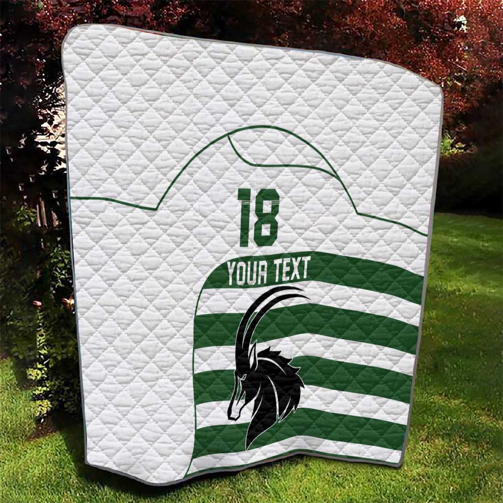 Custom Zimbabwe Sables Rugby Quilt Go Champion - African Pride