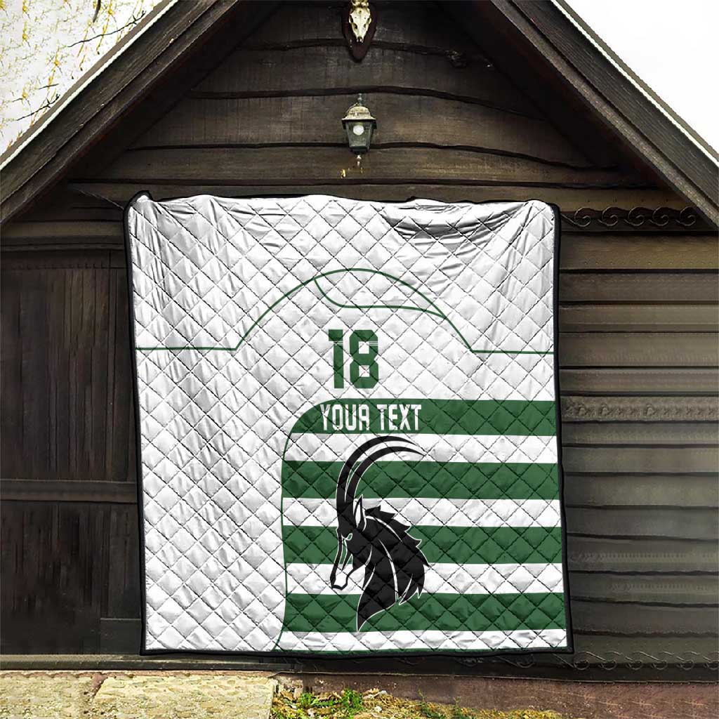 Custom Zimbabwe Sables Rugby Quilt Go Champion - African Pride