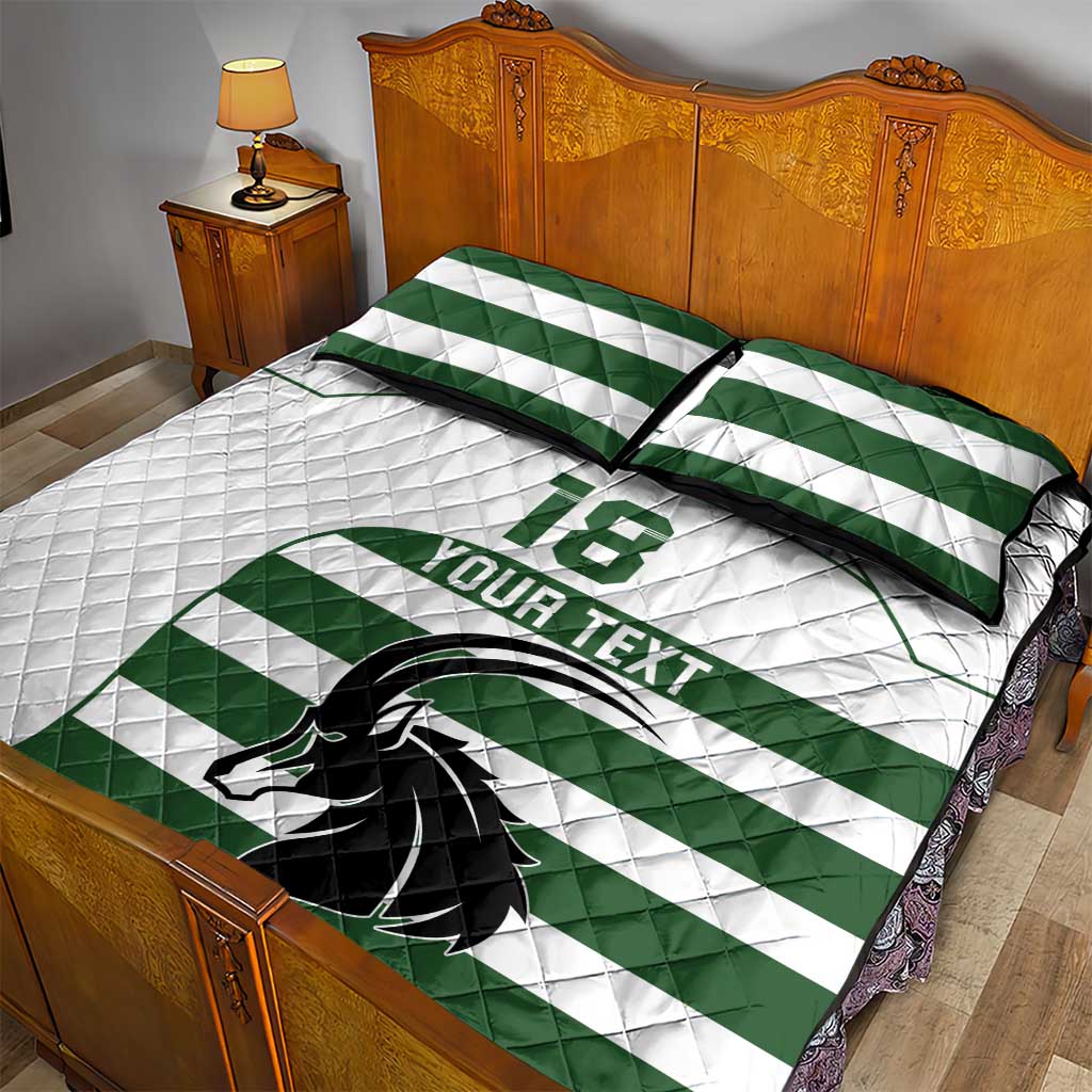 Custom Zimbabwe Sables Rugby Quilt Bed Set Go Champion - African Pride