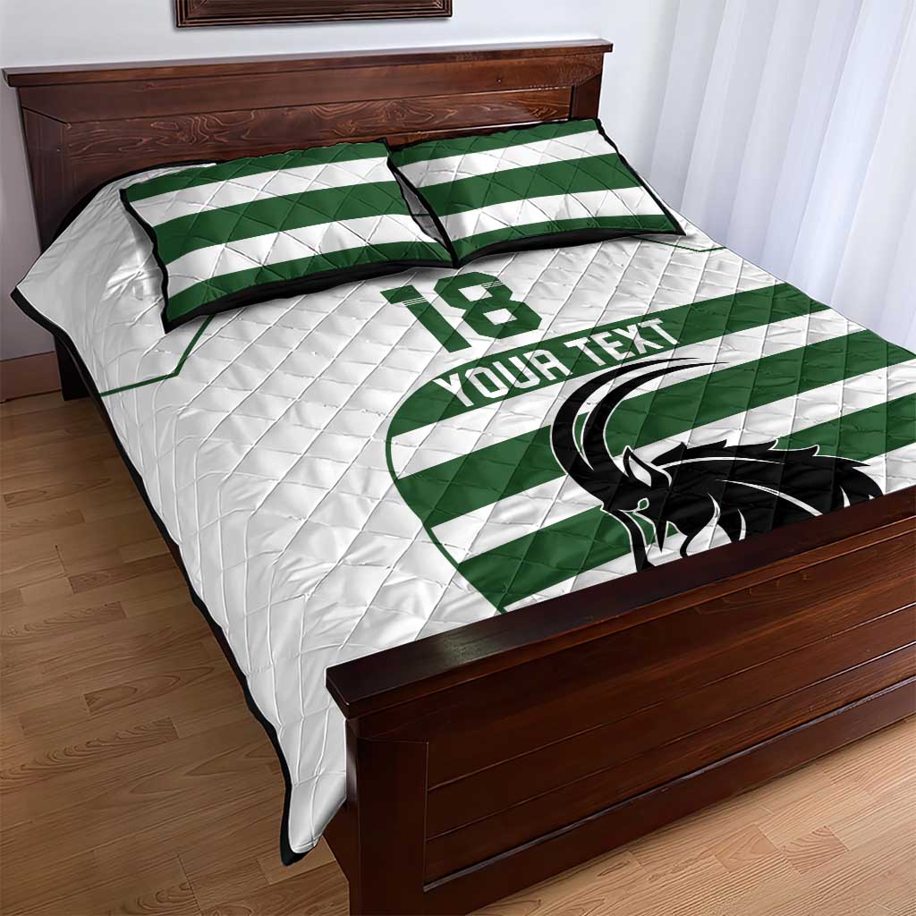 Custom Zimbabwe Sables Rugby Quilt Bed Set Go Champion - African Pride