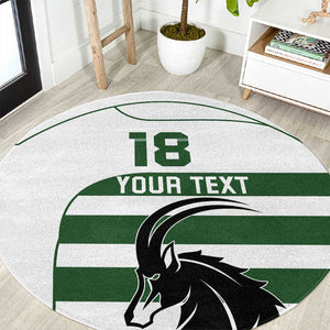 Custom Zimbabwe Sables Rugby Round Carpet Go Champion - African Pride