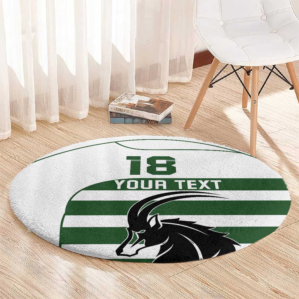 Custom Zimbabwe Sables Rugby Round Carpet Go Champion - African Pride