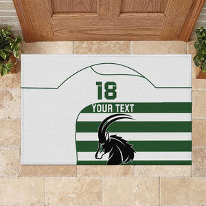Custom Zimbabwe Sables Rugby Rubber Doormat Go Champion - African Pride