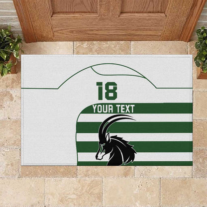 Custom Zimbabwe Sables Rugby Rubber Doormat Go Champion - African Pride