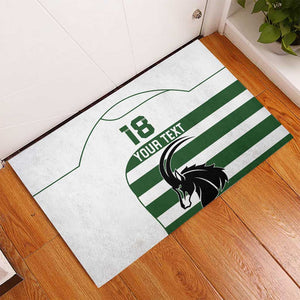 Custom Zimbabwe Sables Rugby Rubber Doormat Go Champion - African Pride