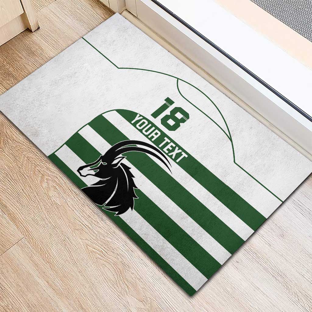 Custom Zimbabwe Sables Rugby Rubber Doormat Go Champion - African Pride