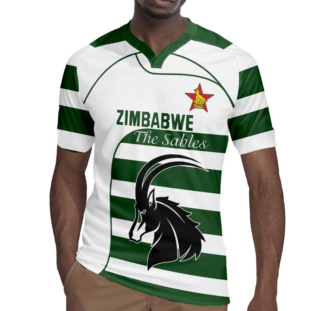 Custom Zimbabwe Sables Rugby Rugby Jersey Go Champion - African Pride