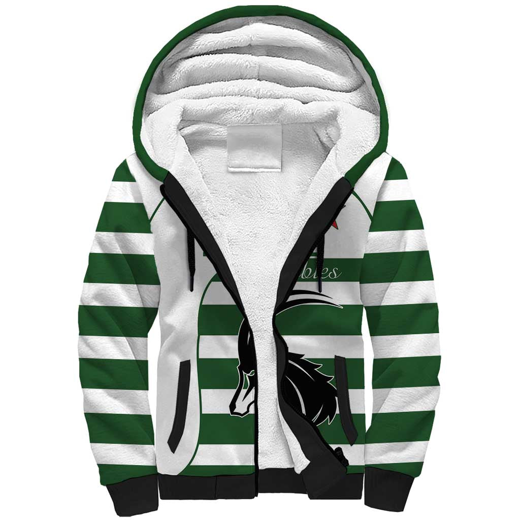 Custom Zimbabwe Sables Rugby Sherpa Hoodie Go Champion - African Pride