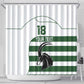 Custom Zimbabwe Sables Rugby Shower Curtain Go Champion - African Pride