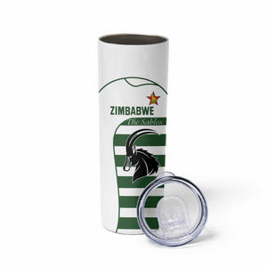 Custom Zimbabwe Sables Rugby Skinny Tumbler Go Champion - African Pride