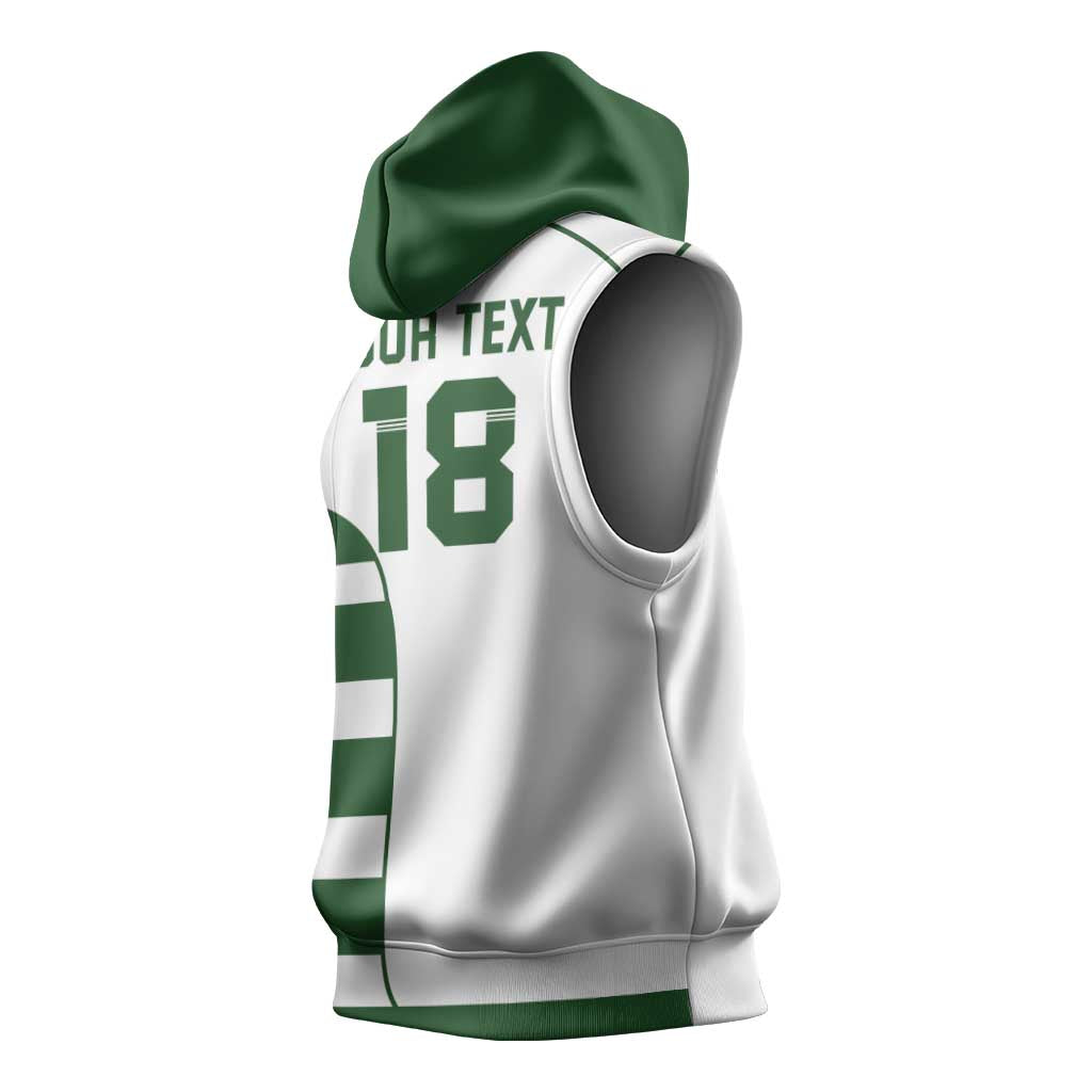 Custom Zimbabwe Sables Rugby Sleeveless Hoodie Go Champion - African Pride