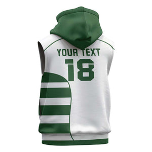 Custom Zimbabwe Sables Rugby Sleeveless Zip Hoodie Go Champion - African Pride