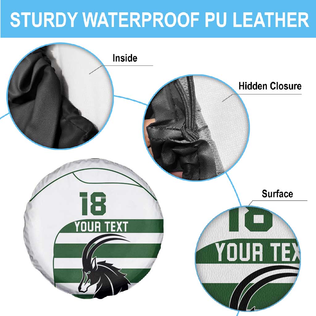 Custom Zimbabwe Sables Rugby Spare Tire Cover Go Champion - African Pride