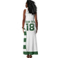 Custom Zimbabwe Sables Rugby Tank Maxi Dress Go Champion - African Pride
