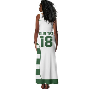 Custom Zimbabwe Sables Rugby Tank Maxi Dress Go Champion - African Pride