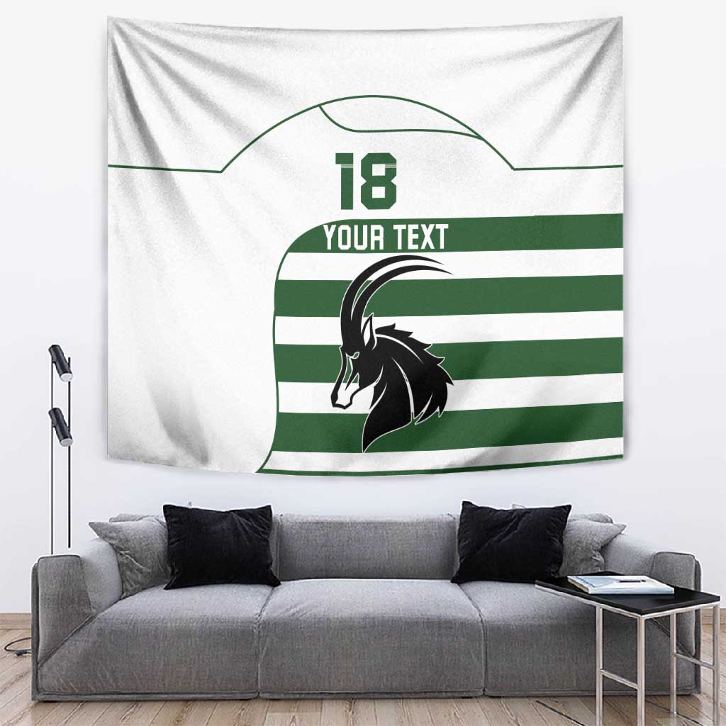 Custom Zimbabwe Sables Rugby Tapestry Go Champion - African Pride