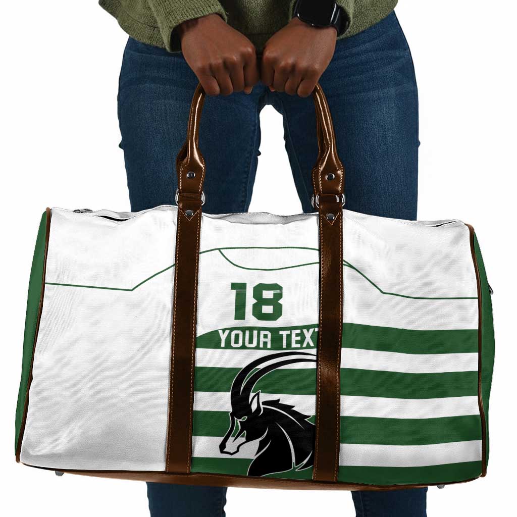 Custom Zimbabwe Sables Rugby Travel Bag Go Champion by African Pride